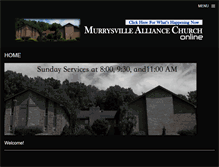 Tablet Screenshot of murrysvillealliancechurch.org